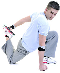 Image showing man fitness isolated