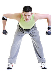 Image showing man fitness isolated