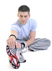 Image showing man fitness isolated