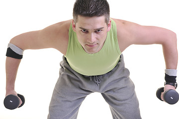 Image showing man fitness isolated