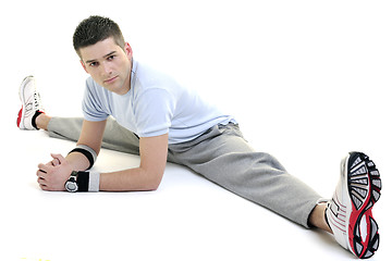 Image showing man fitness isolated