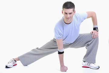 Image showing man fitness isolated