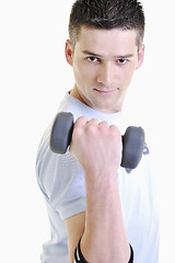 Image showing man fitness isolated