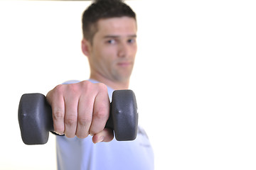 Image showing man fitness isolated