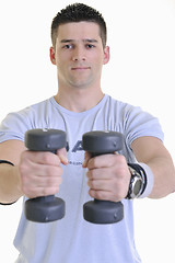 Image showing man fitness isolated