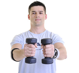 Image showing man fitness isolated