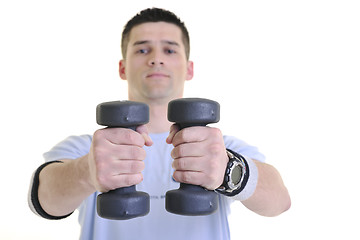 Image showing man fitness isolated