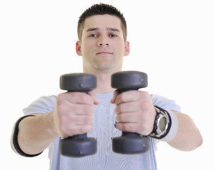 Image showing man fitness isolated