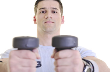 Image showing man fitness isolated