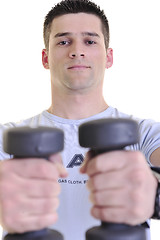 Image showing man fitness isolated