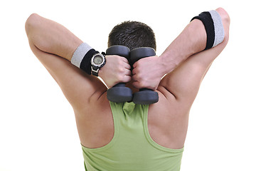 Image showing man fitness isolated