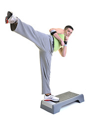 Image showing man fitness isolated