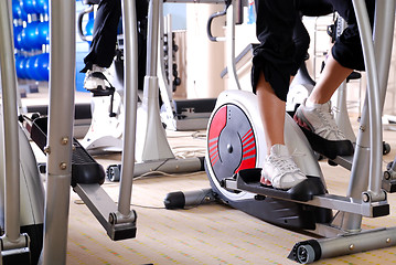 Image showing spinning bike in a gym