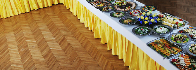 Image showing buffet food