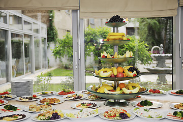 Image showing catering food