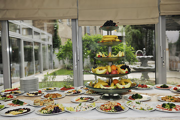 Image showing catering food