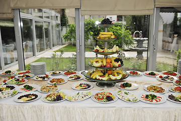 Image showing catering food