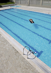 Image showing beautiful woman relax on swimming pool