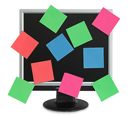 Image showing Postit in the monitor