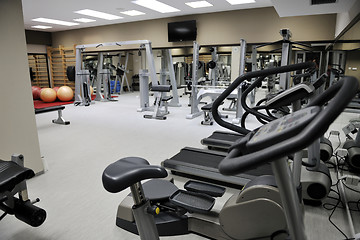 Image showing fitness gym center indoor