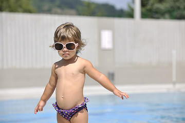 Image showing children on swimming pool