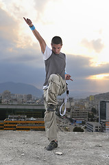 Image showing young break dancer 