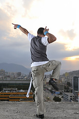 Image showing young break dancer 