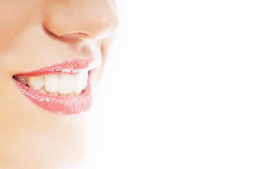 Image showing healthy white smile 