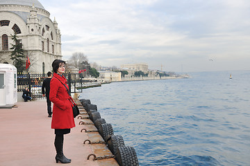 Image showing woman visit ancient istambul in turkey