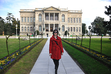 Image showing woman visit ancient istambul in turkey