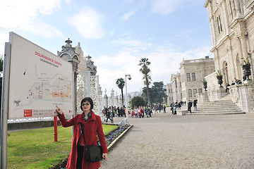 Image showing woman visit ancient istambul in turkey