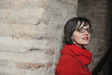 Image showing woman visit ancient istambul in turkey