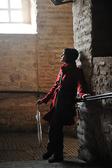 Image showing woman visit ancient istambul in turkey