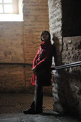 Image showing woman visit ancient istambul in turkey