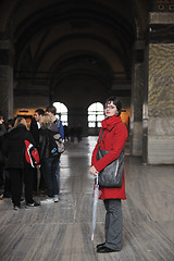 Image showing woman visit ancient istambul in turkey