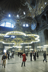 Image showing woman visit ancient istambul in turkey