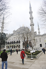 Image showing woman visit ancient istambul in turkey