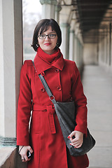 Image showing woman visit ancient istambul in turkey