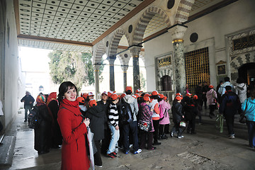 Image showing woman visit ancient istambul in turkey