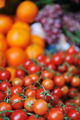 Image showing fresh fruits and vegetables at market