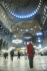 Image showing woman visit ancient istambul in turkey