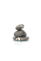 Image showing .zen stones with reflection isolated