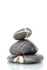 Image showing .zen stones with reflection isolated