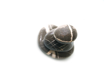 Image showing .zen stones with reflection isolated