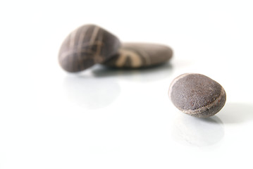 Image showing .zen stones with reflection isolated