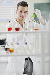 Image showing young scientist in lab