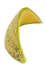 Image showing Slice of Australian rockmelon skin
