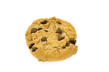 Image showing Single chocolate chips cookie