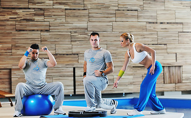 Image showing fitness personal trainer 