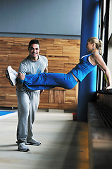 Image showing fitness personal trainer 